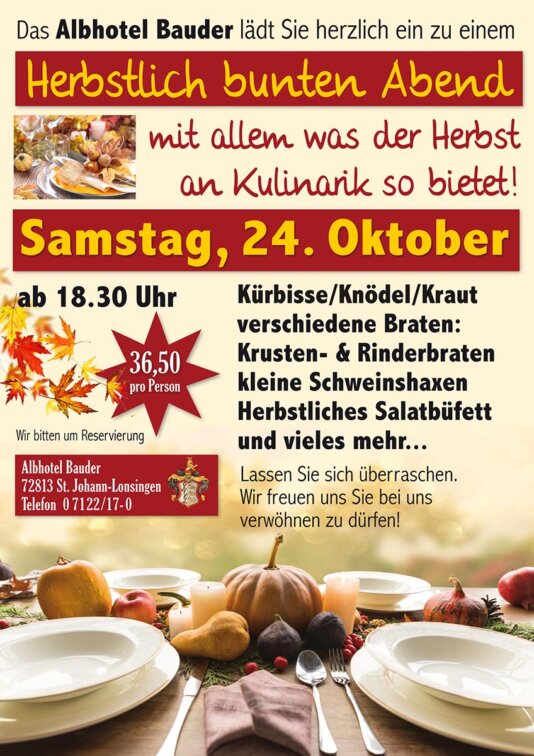 Herbstevent 2026